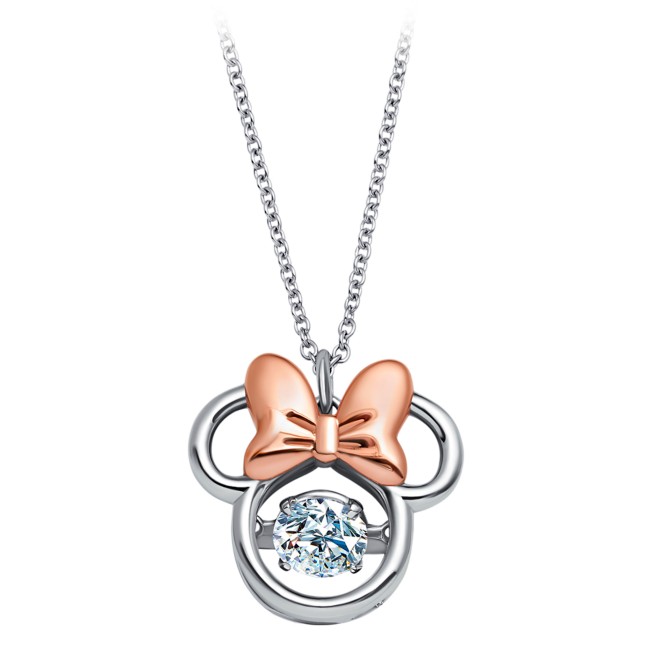 Disney Parks Beautiful Minnie Mouse Icon  Necklace  in Box NEW 