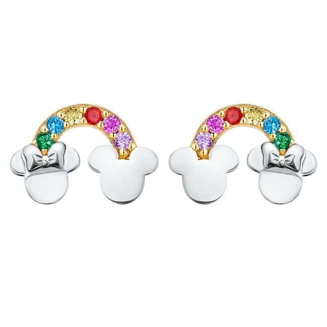 Mickey and Minnie Mouse Rainbow Earrings by CRISLU