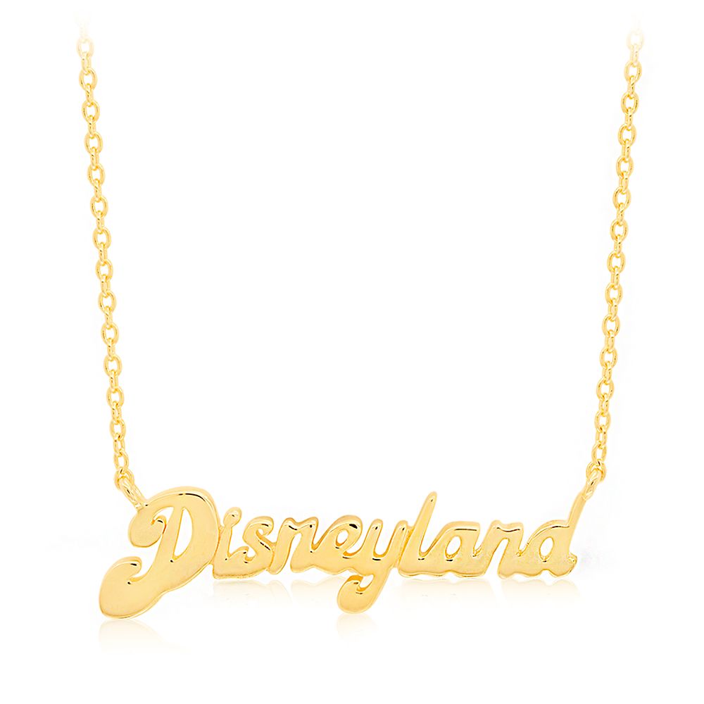 Disneyland Yellow Gold Necklace by CRISLU now out for purchase