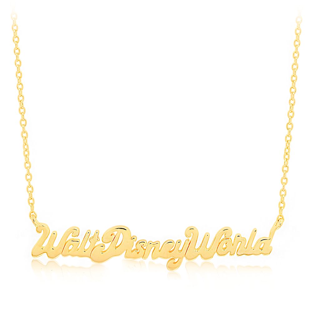 Walt Disney World Yellow Gold Necklace by CRISLU is available online for purchase