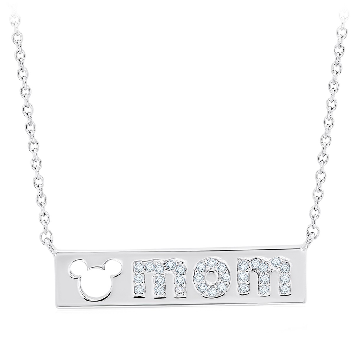Mickey Mouse ''Mom'' Bar Necklace by CRISLU