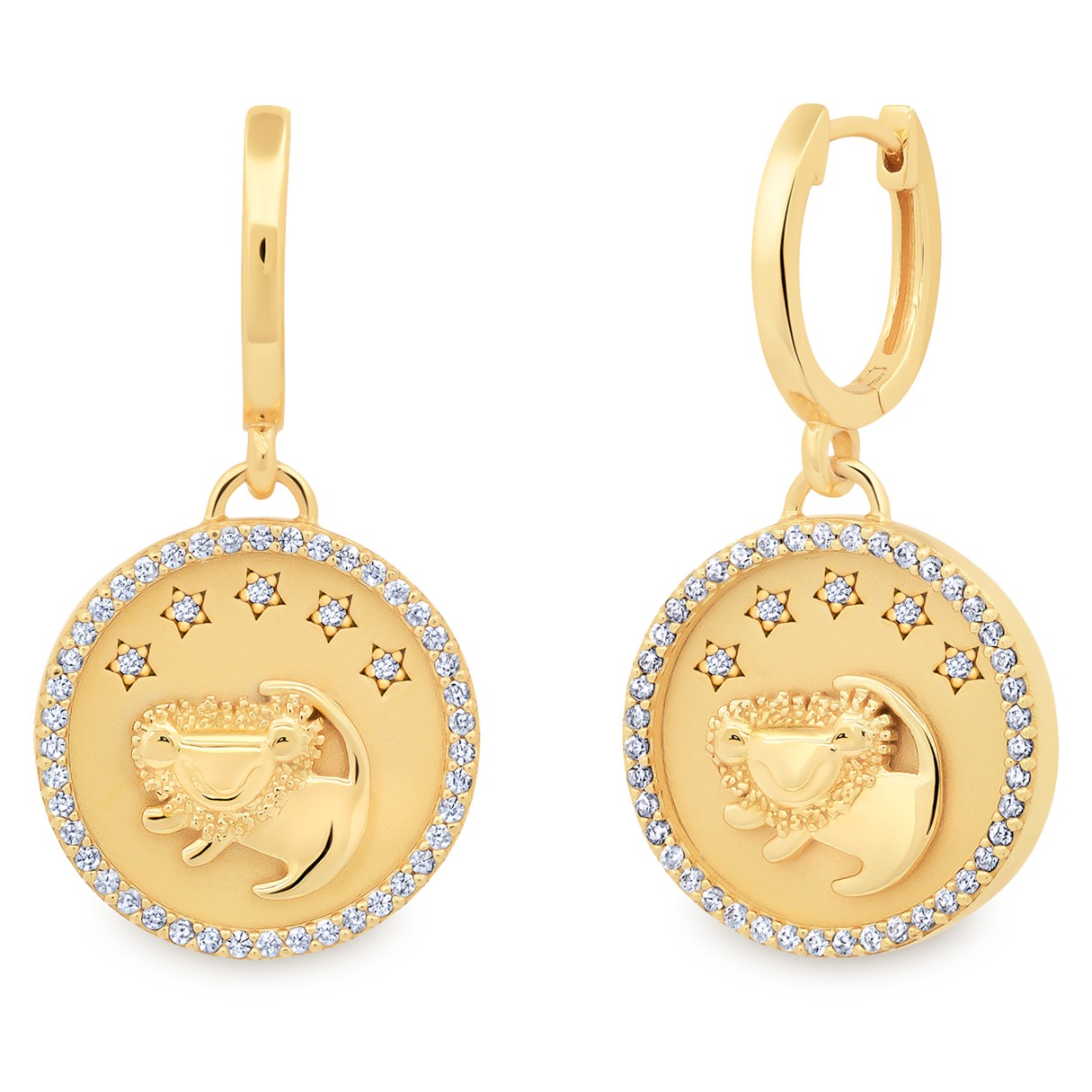 Simba Medallion Drop Earrings by CRISLU – The Lion King
