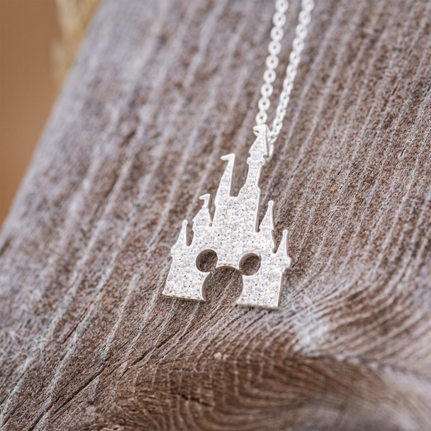 Mickey Mouse Fantasyland Castle Necklace by Rebecca Hook – Silver