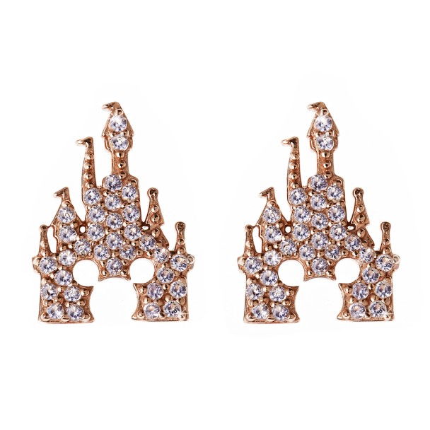 Mickey Mouse Rose Gold Castle Earrings – Rebecca Hook