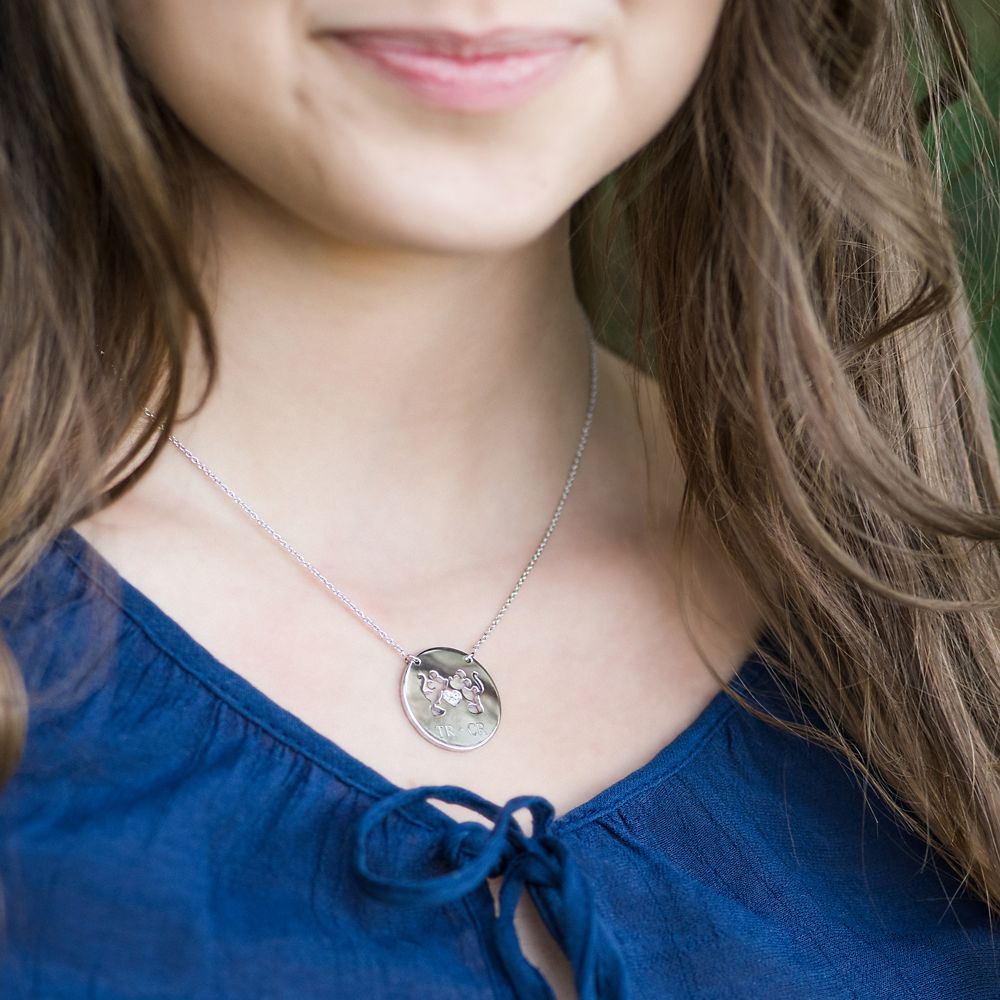 Mickey and Minnie Mouse Necklace by Rebecca Hook &ndash; Personalizable