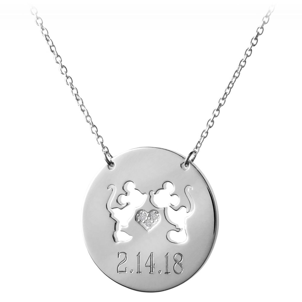 Mickey and Minnie Mouse Necklace by Rebecca Hook &ndash; Personalizable