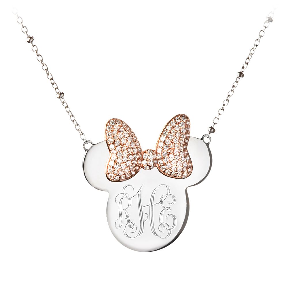 Minnie Mouse Monogram Necklace by Rebecca Hook – Personalizable released today