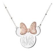 Minnie Mouse Monogram Necklace by Rebecca Hook – Personalizable
