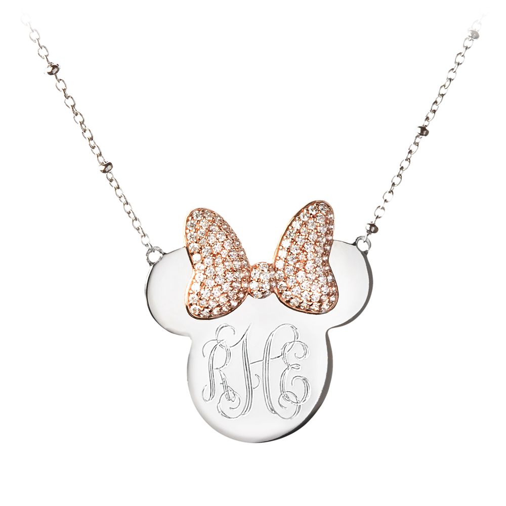 Disney Minnie Mouse Monogram Necklace by Rebecca Hook - Personalizable