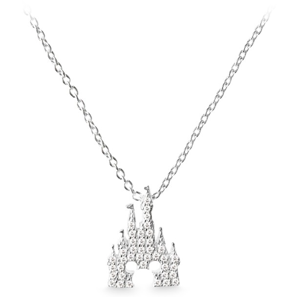 Mickey Mouse Icon on Fantasyland Castle Necklace by Rebecca Hook