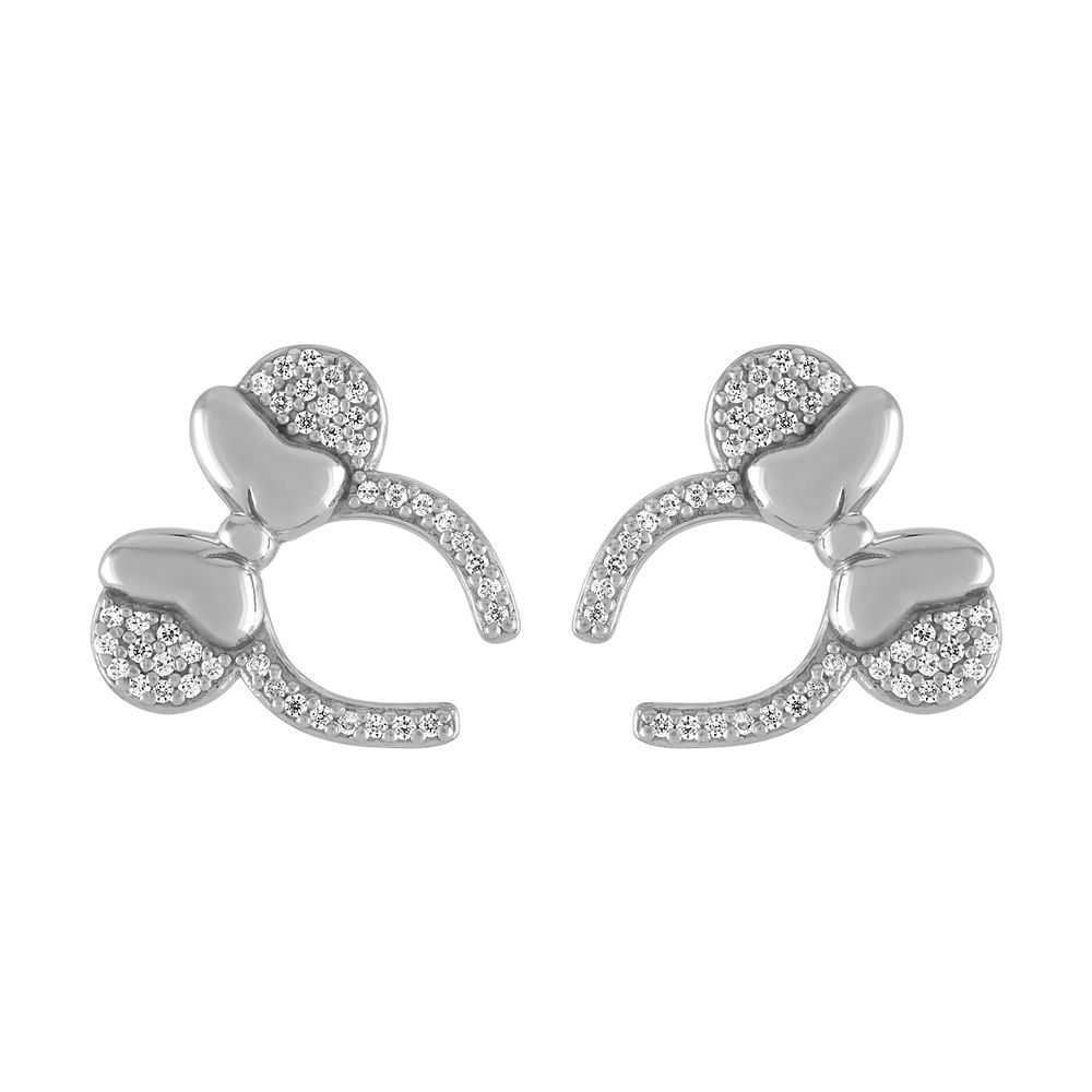 Minnie Mouse Headband Earrings by Rebecca Hook – Silver