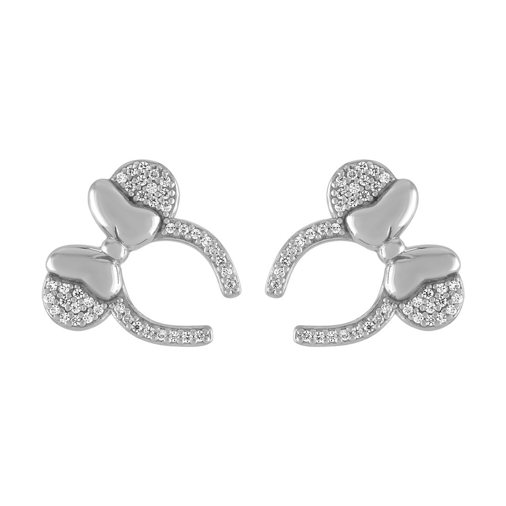 Minnie Mouse Headband Earrings by Rebecca Hook – Silver