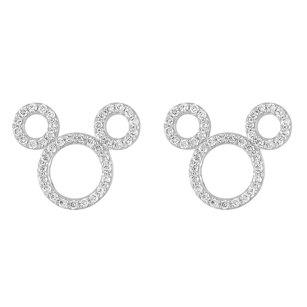 Mickey Mouse Icon Diamond Earrings by Rebecca Hook now available