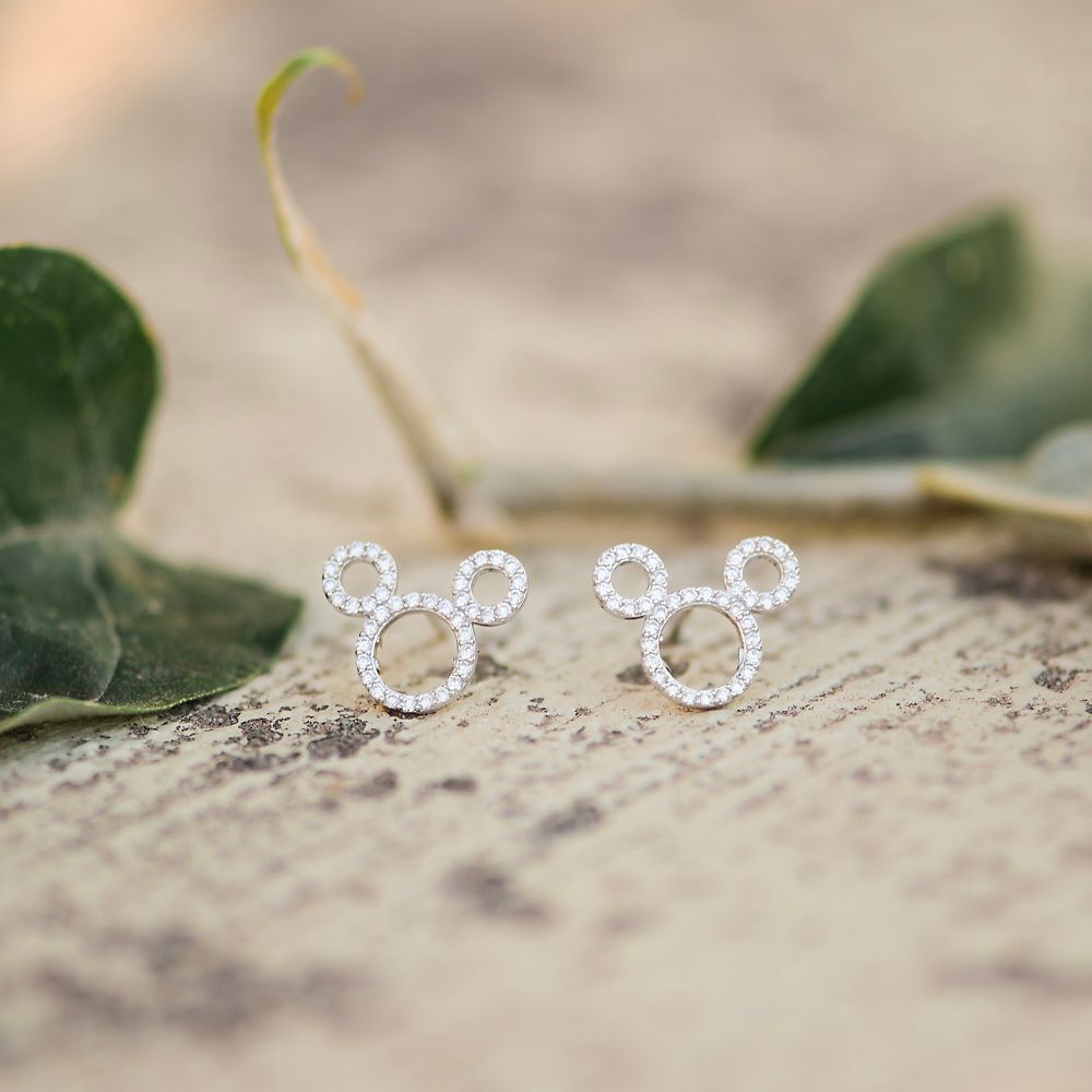 Mickey Mouse Icon Diamond Earrings by Rebecca Hook