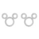 Mickey Mouse Icon Diamond Earrings by Rebecca Hook