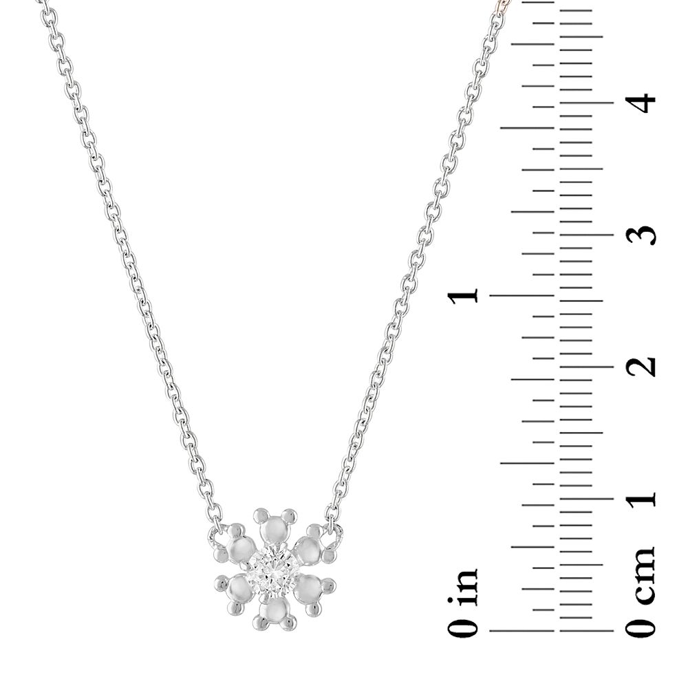 Mickey Mouse Icon Snowflake Earring and Necklace Set by Rebecca Hook