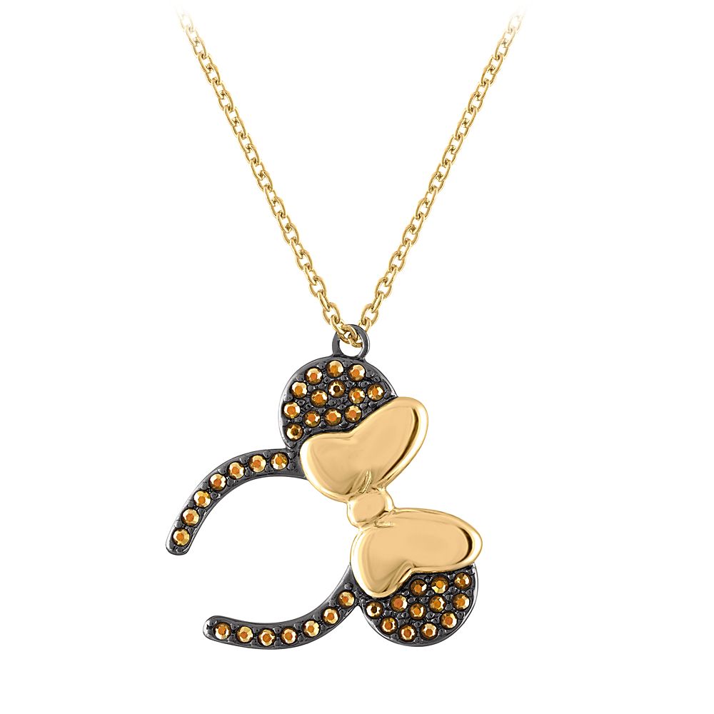 Minnie Mouse Ears Headband Necklace by Rebecca Hook – Black & Goldtone – CJ Affiliate