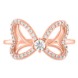 Minnie Mouse Bow Rose Gold Ring by Rebecca Hook