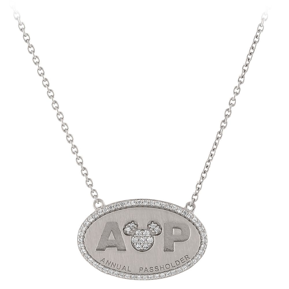 Mickey Mouse Annual Passholder Pendant Necklace by Rebecca Hook