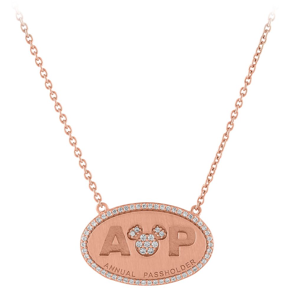 Mickey Mouse Annual Passholder Pendant Necklace by Rebecca Hook