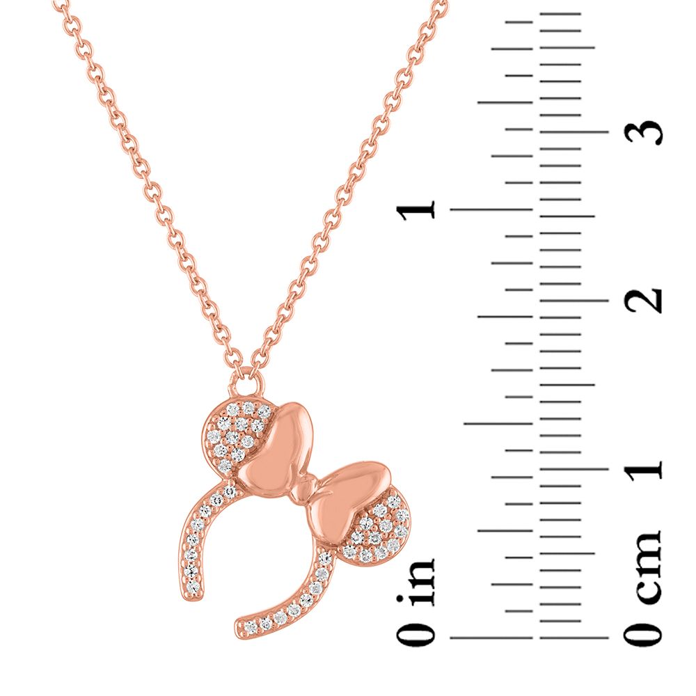 Minnie Mouse Ears Headband Necklace by Rebecca Hook – Rose Gold