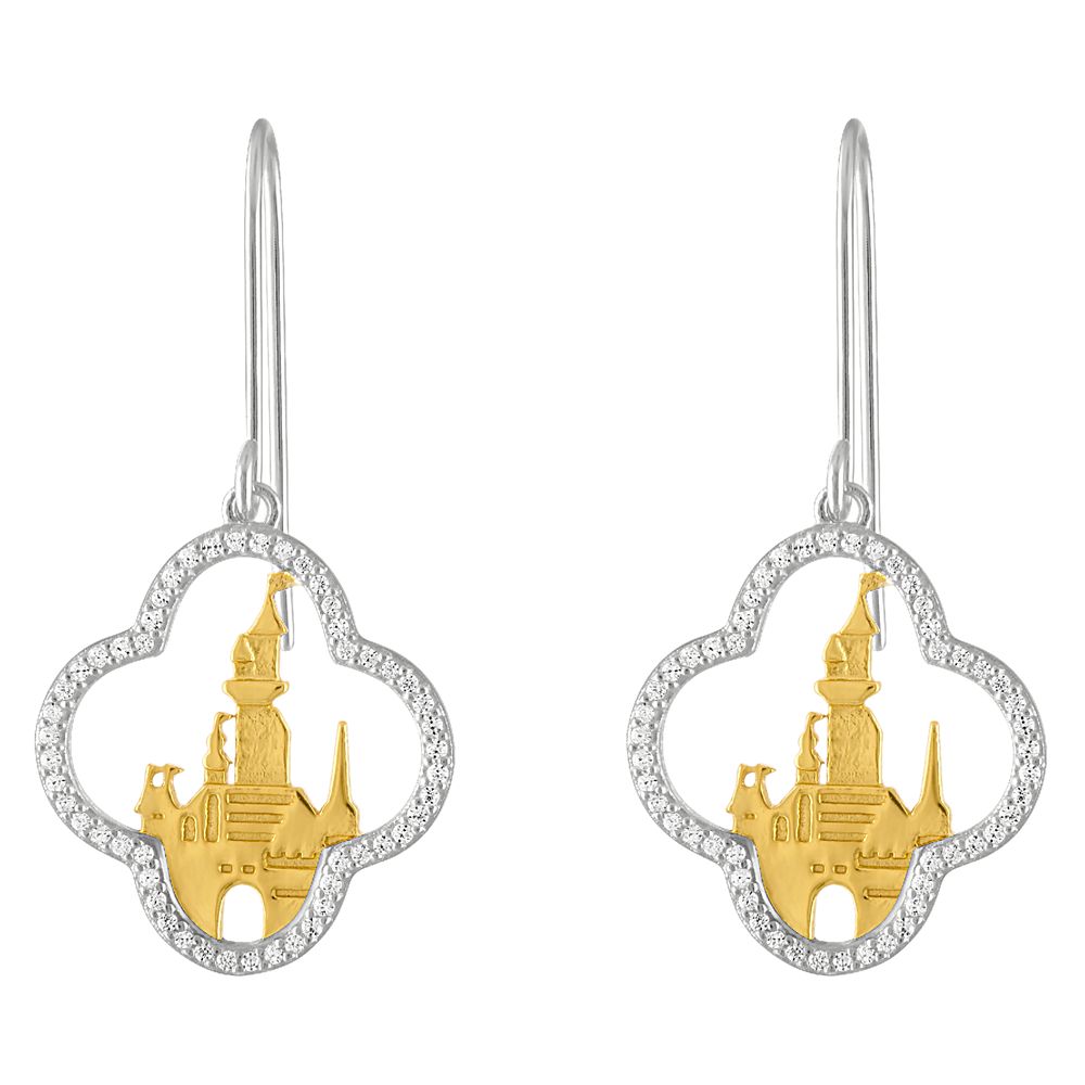 Fantasyland Castle Pendant Earrings by Rebecca Hook Official shopDisney