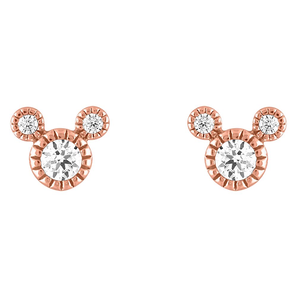 Mickey and Minnie Mouse Icon Heart Earrings by Rebecca Hook