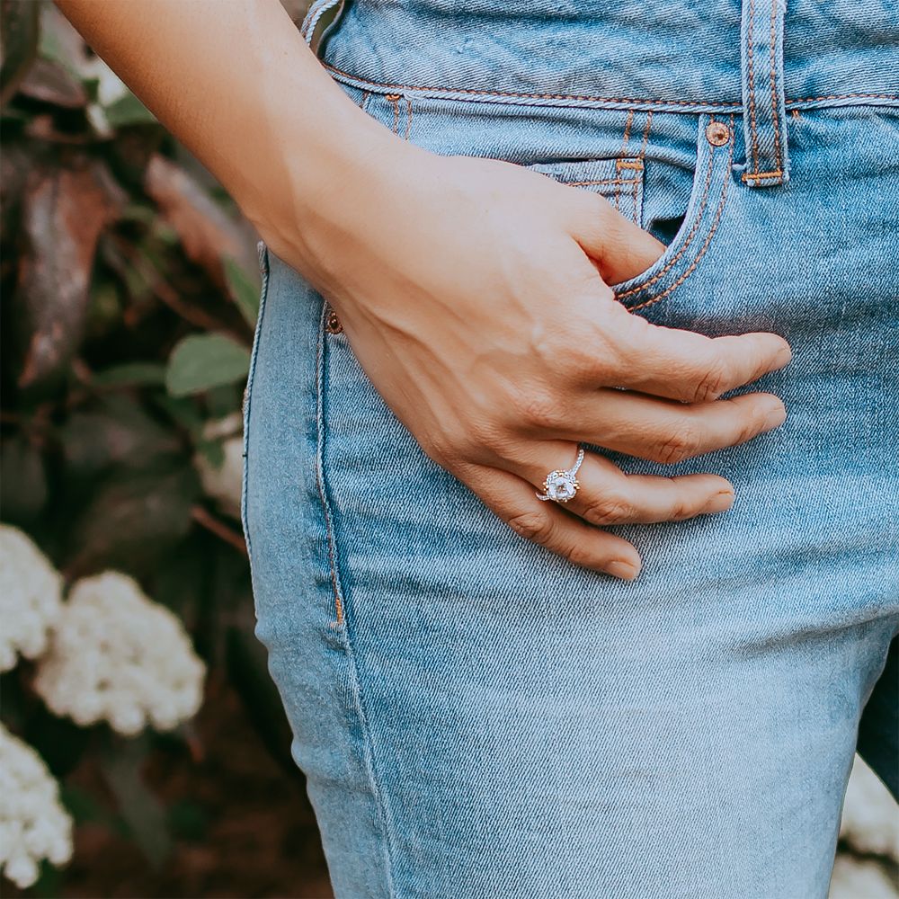 Mickey Mouse Icon Solitaire Ring by Rebecca Hook