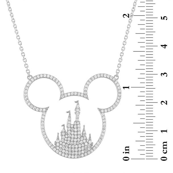 Mickey Mouse Icon Fantasyland Castle Necklace by Rebecca Hook