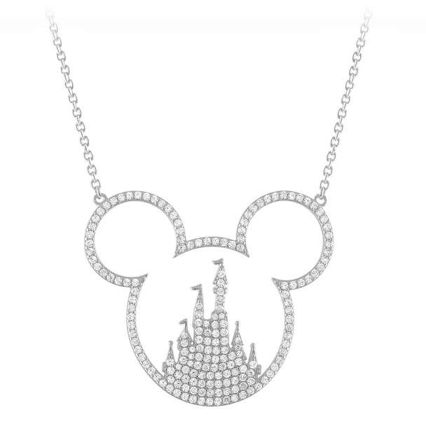 Mickey Mouse Icon Fantasyland Castle Necklace by Rebecca Hook