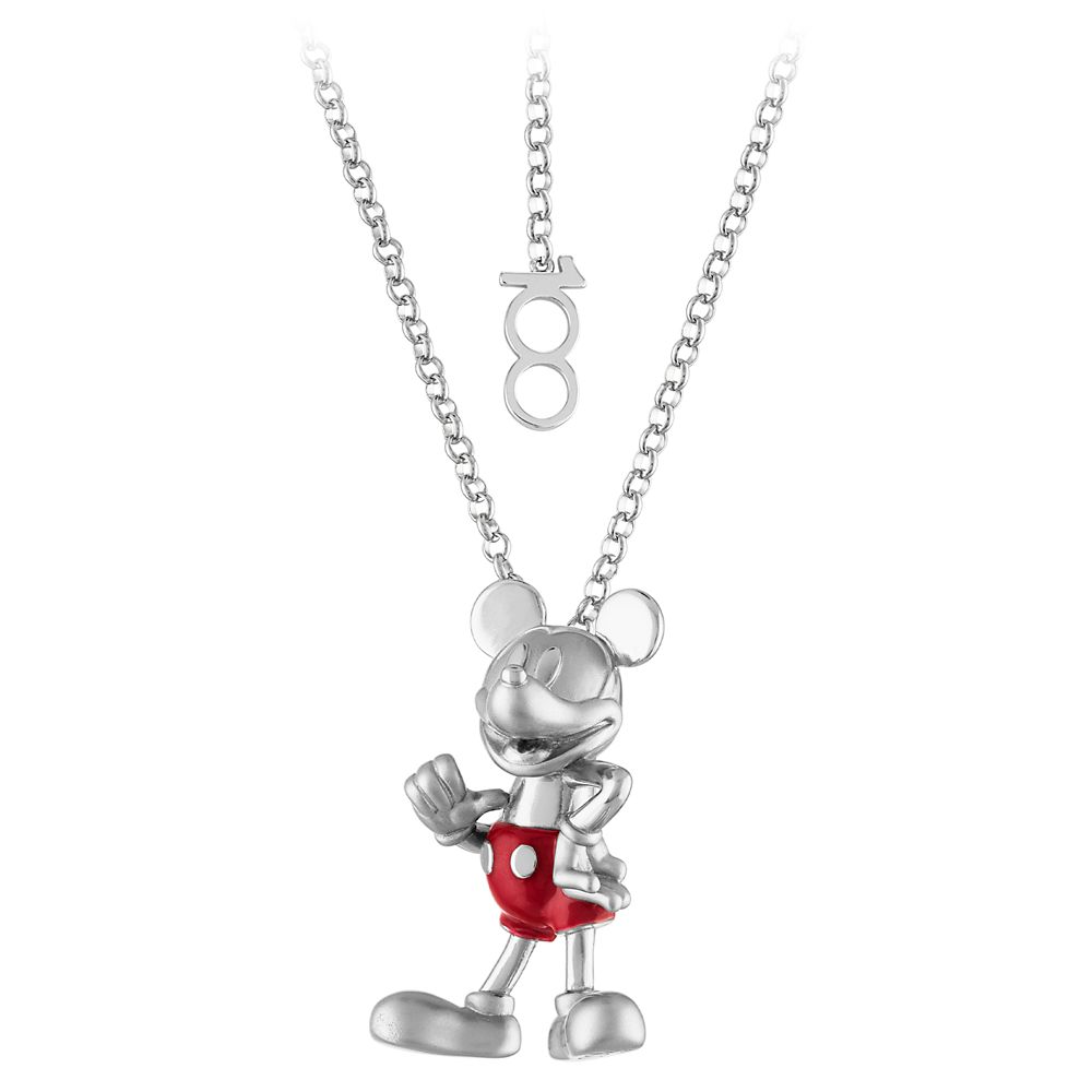 Mickey Mouse Disney100 Sterling Silver Necklace by Rebecca Hook