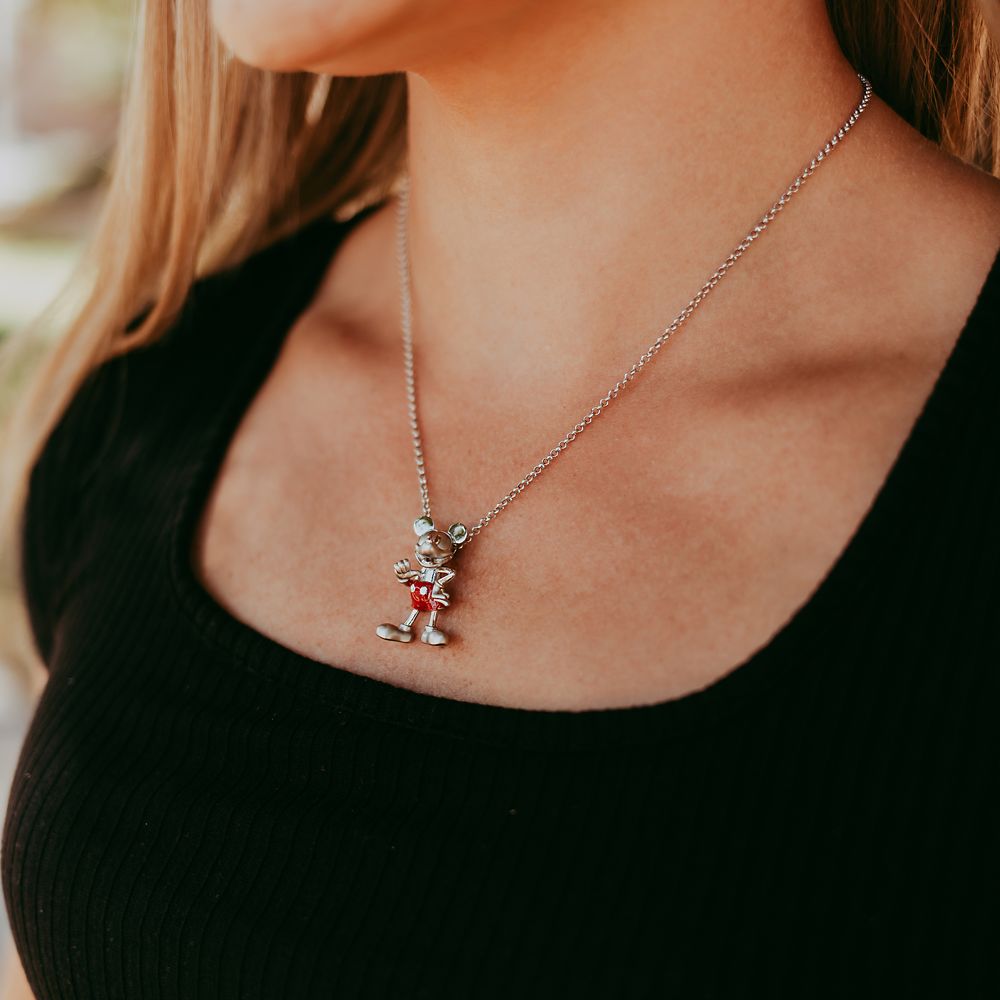 Mickey Mouse Disney100 Sterling Silver Necklace by Rebecca Hook