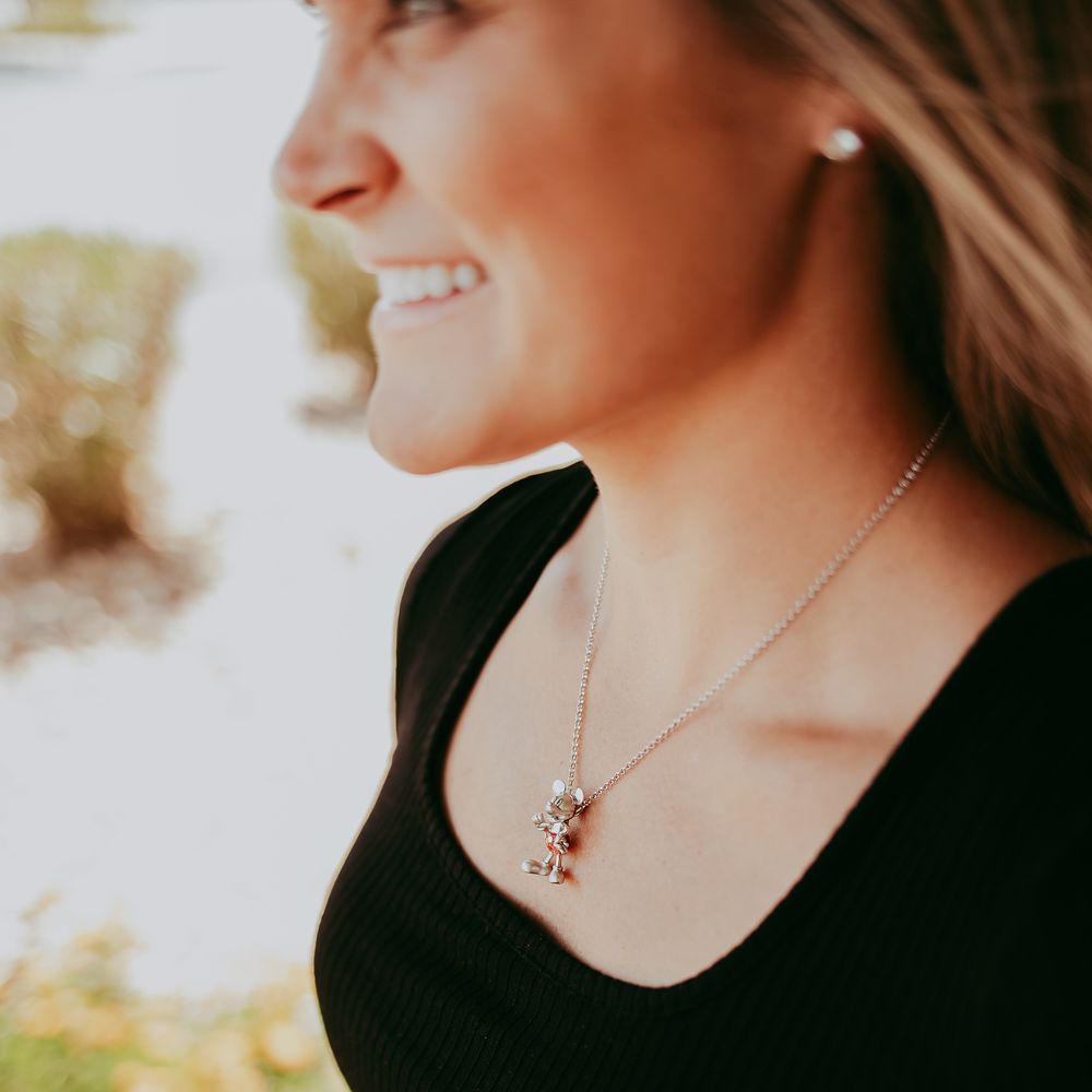 Mickey Mouse Disney100 Sterling Silver Necklace by Rebecca Hook
