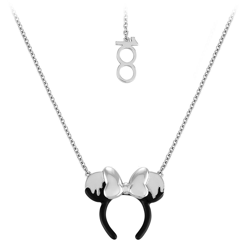 Minnie Mouse Ears Headband Disney100 Sterling Silver Necklace by Rebecca Hook here now