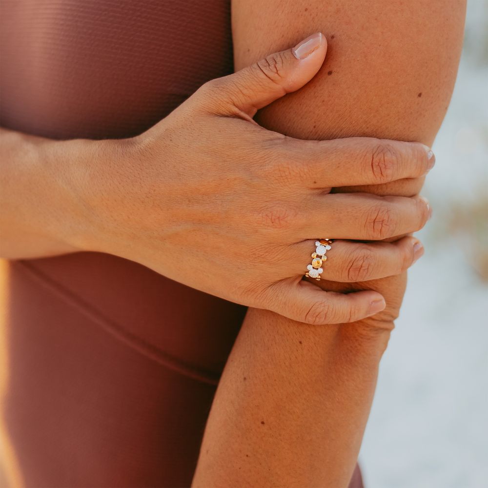 Mickey Mouse Icon Two-Tone Ring by Rebecca Hook