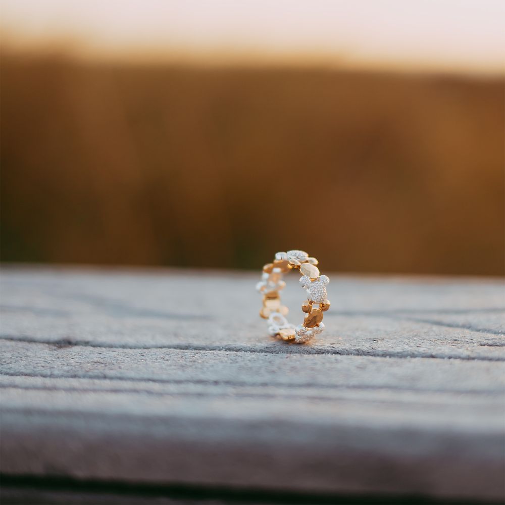 Mickey Mouse Icon Two-Tone Ring by Rebecca Hook