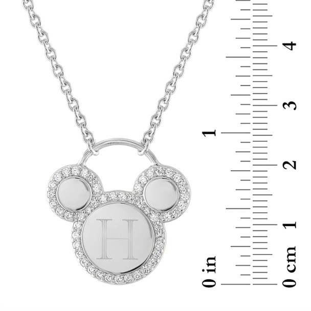Mickey Mouse Icon Silver Necklace by Rebecca Hook – Personalized