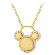 Mickey Mouse Icon Gold Necklace by Rebecca Hook – Personalized