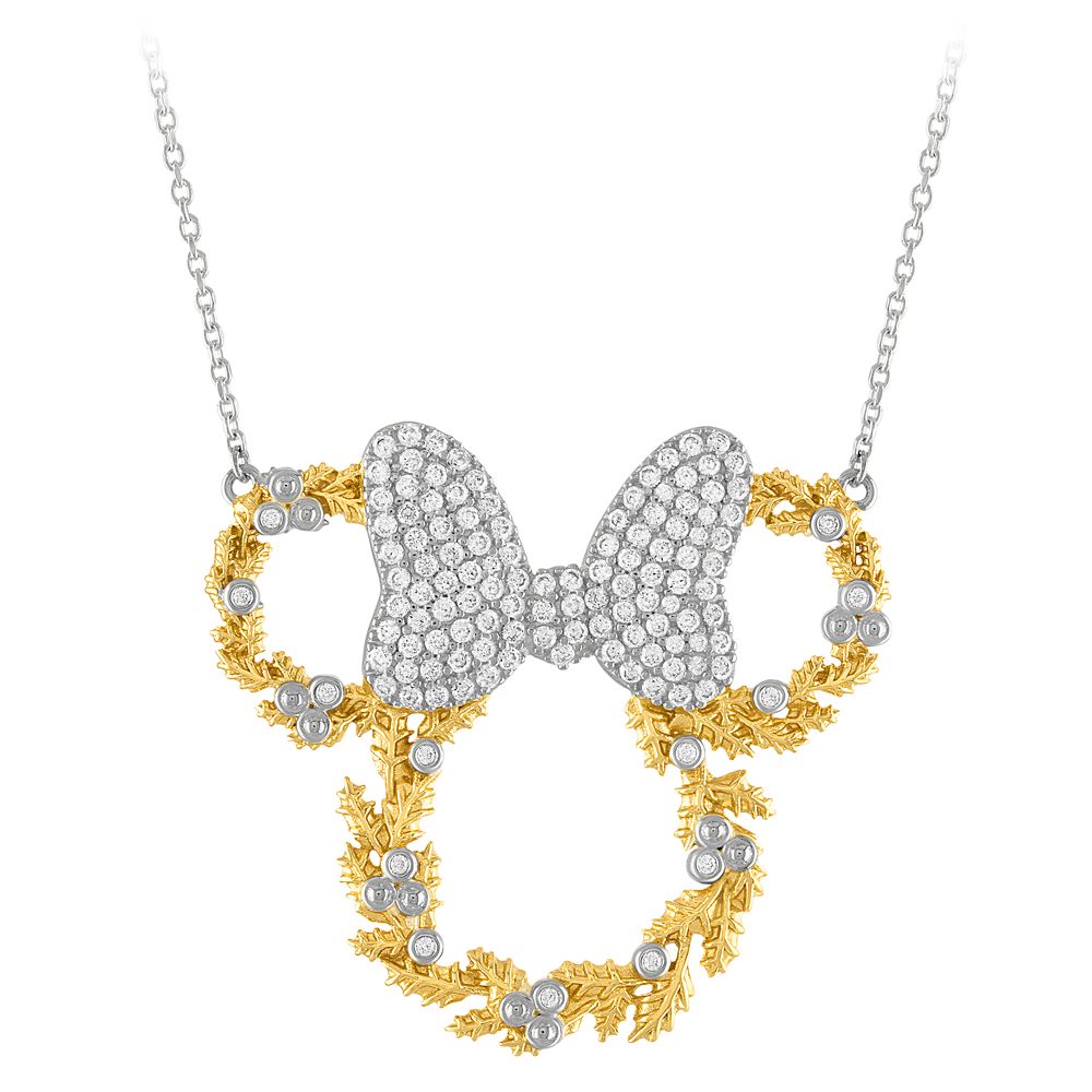 Minnie Mouse Snowflake Necklace by Rebecca Hook here now