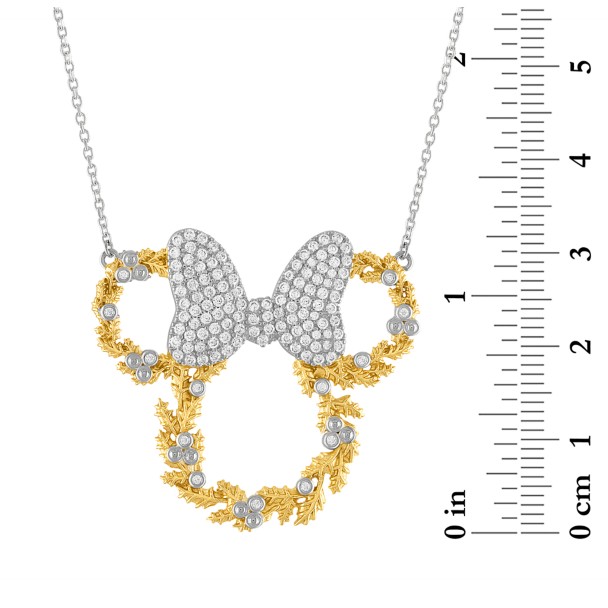 Minnie Mouse Snowflake Necklace by Rebecca Hook