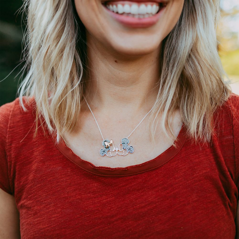 Mickey and Minnie Mouse Necklace by Rebecca Hook