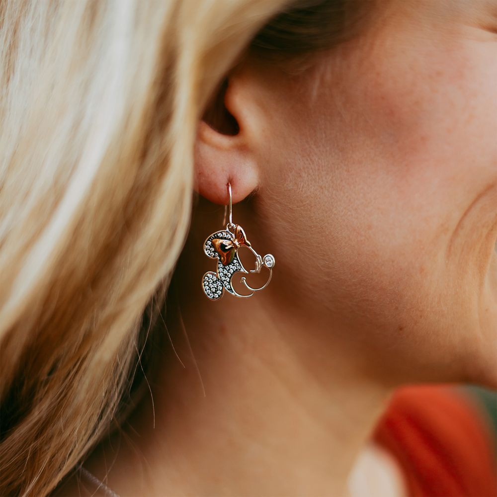 Mickey and Minnie Mouse Earrings by Rebecca Hook