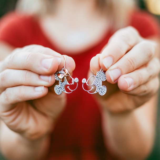 Mickey and Minnie Mouse Earrings by Rebecca Hook