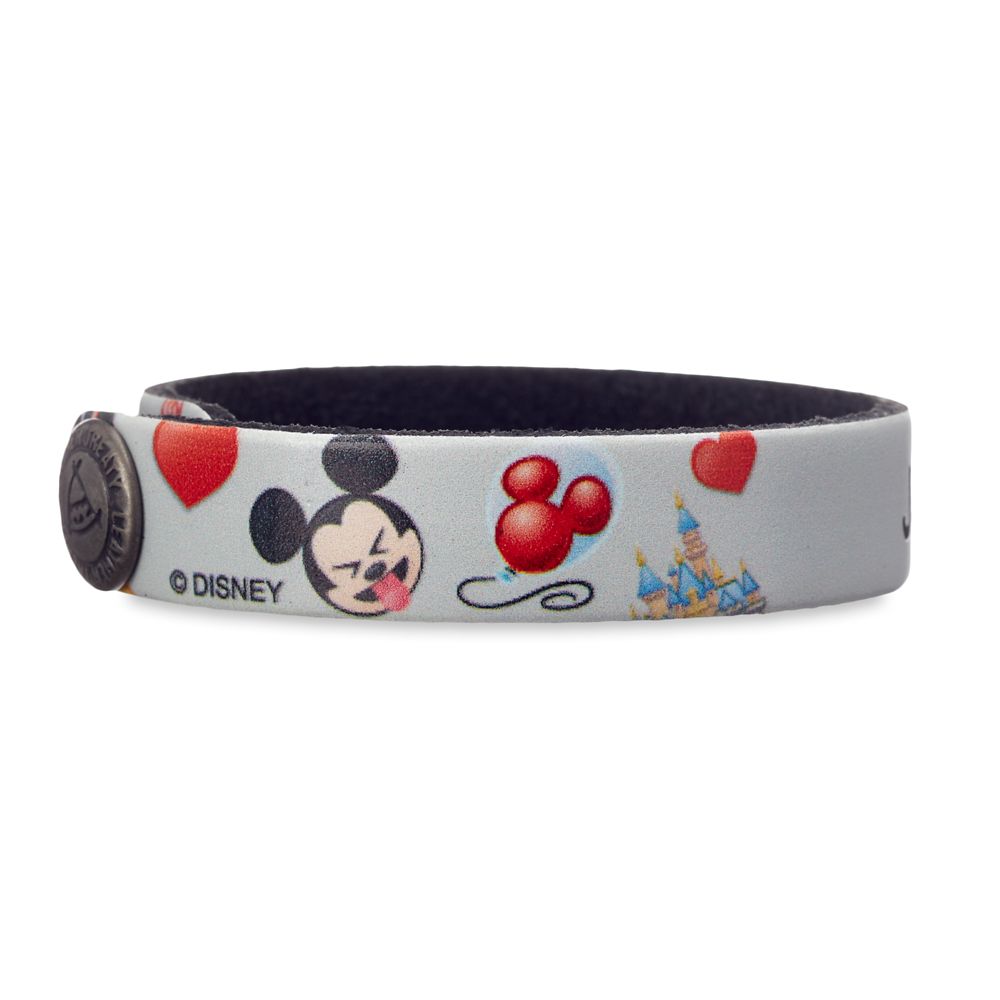 Disney Parks Emoji Leather Bracelet &ndash; Personalizable 