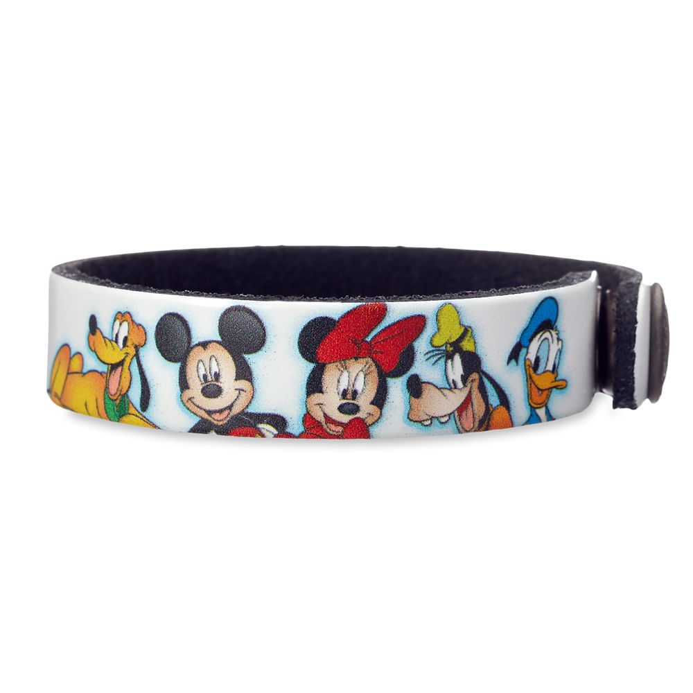 Mickey Mouse and Friends Leather Bracelet – Personalizable