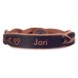 Mickey Mouse Icon Braided Leather Bracelet – Personalizable 