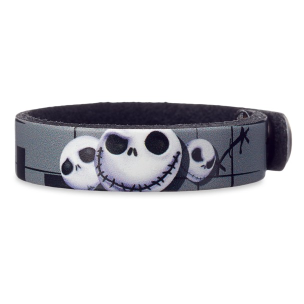 Jack Skellington Leather Bracelet – Personalizable