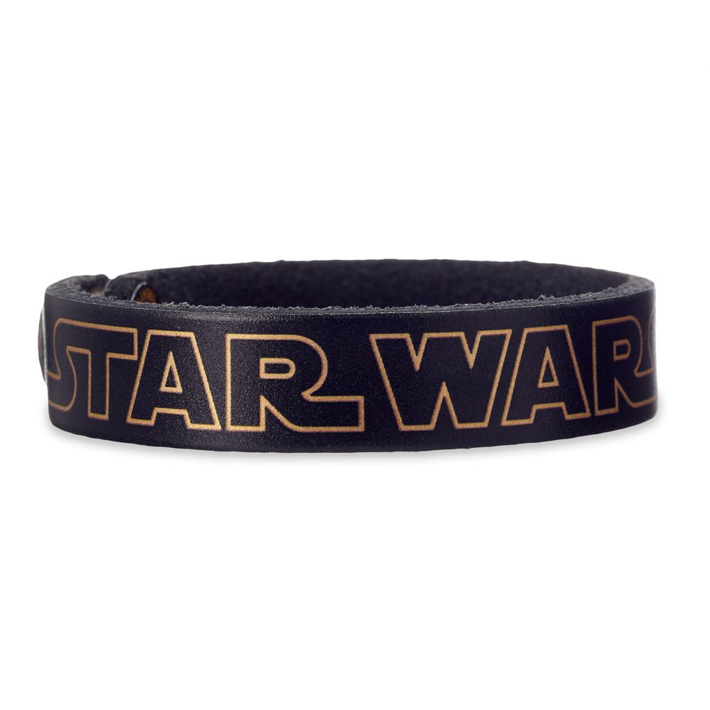 Disney Star Wars Logo Leather Bracelet - Personalizable