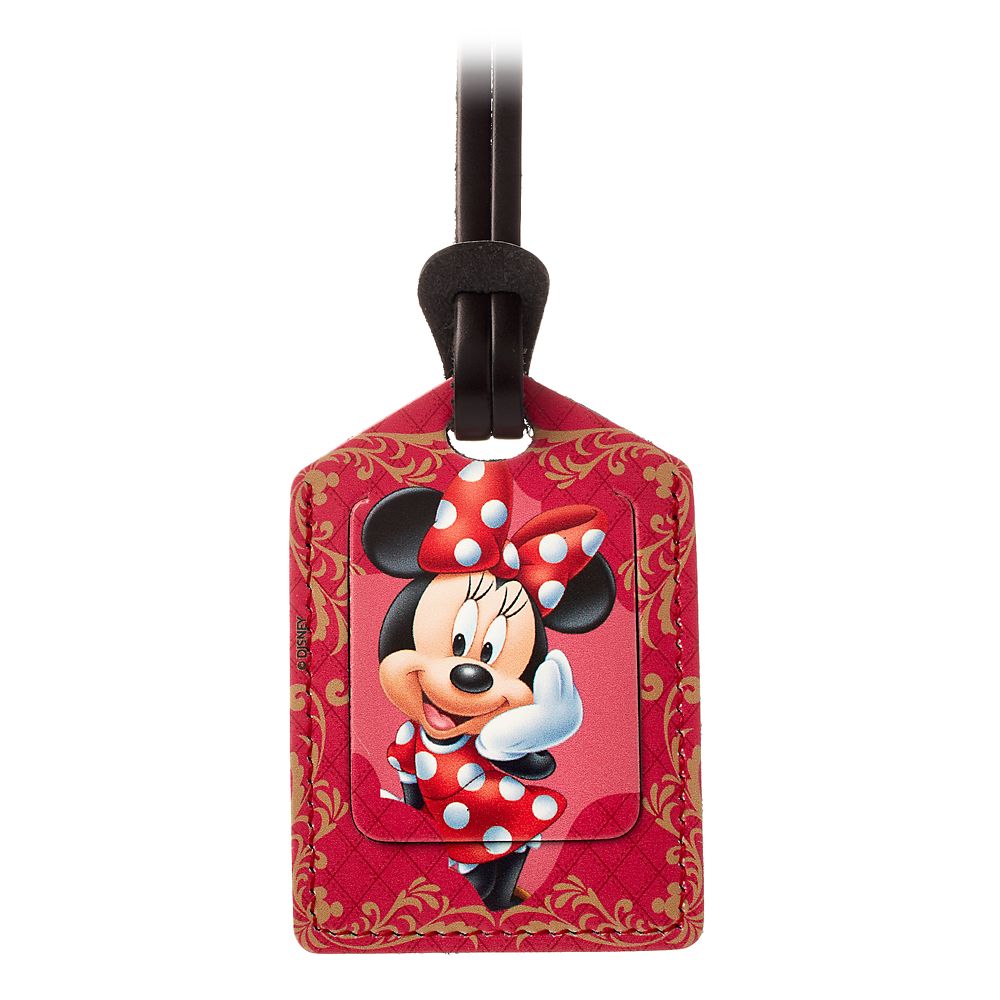 Minnie Mouse Leather Luggage Tag  Personalizable Official shopDisney