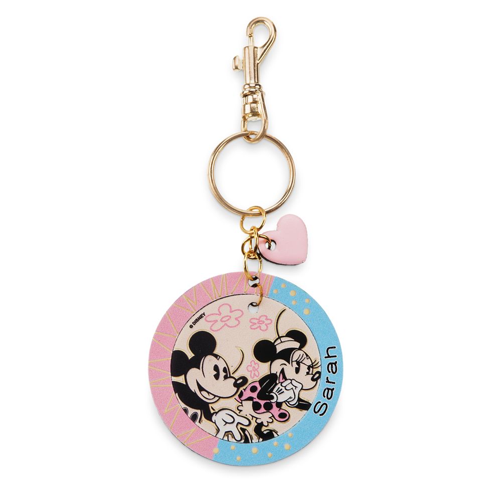 Disney Minnie Mouse Sitting Enamel Keychain